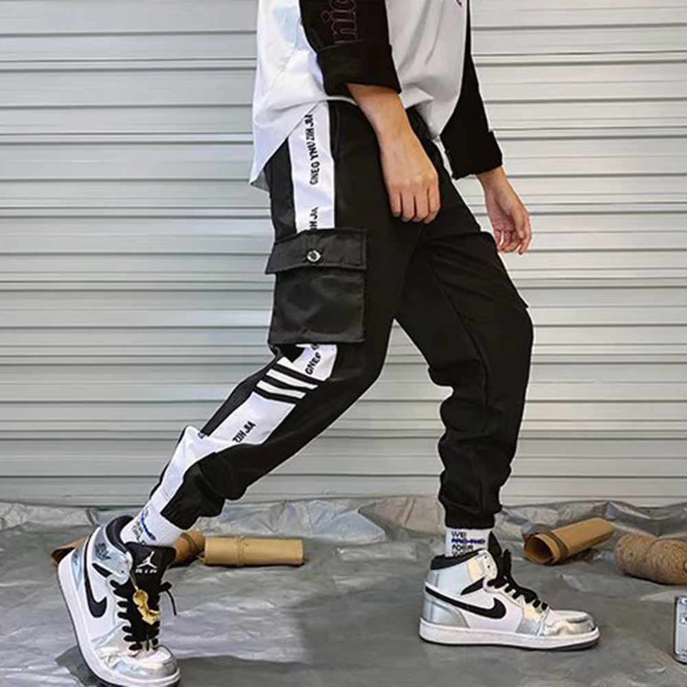 Quần Jogger Kaki Túi Hộp Phối Họa Tiết Sọc Quần Năng Động Kiểu Dáng Hàn Quốc Chất KaKi Cao Cấp Thời Trang 4MEN JOGGER NAM 9000051C