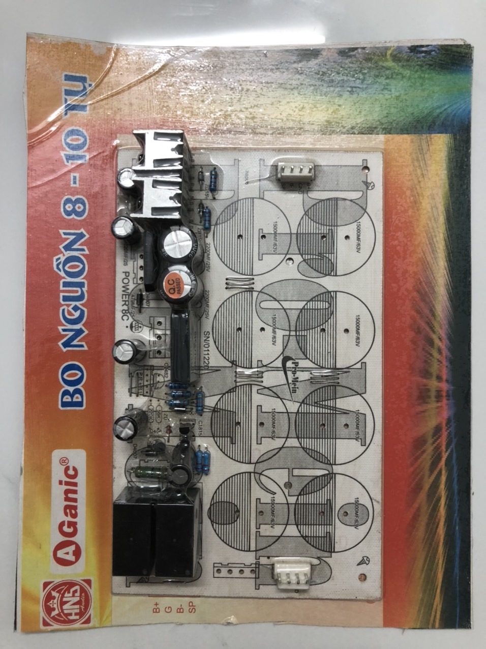 MẠCH NGUỒN AMPLY 8 TỤ