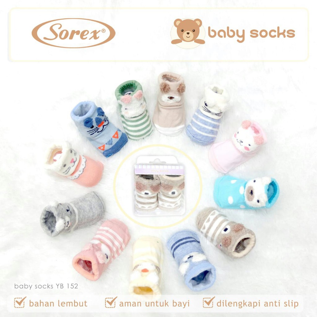 Tất thú siêu sinh cho bé 0-6m nhiều mẫu ( Có chống trơn )