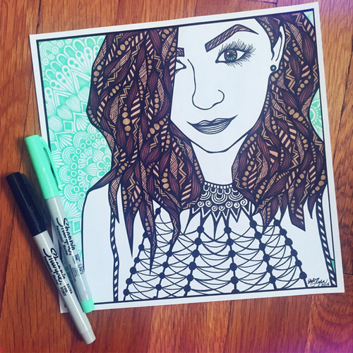 Bút lông dầu ngòi kim Sharpie Ultra Fine - Cam