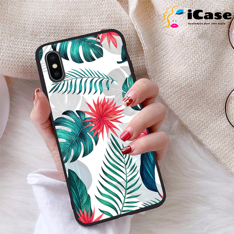 Ốp lưng iphone x viền dẻo tpu bst hoa