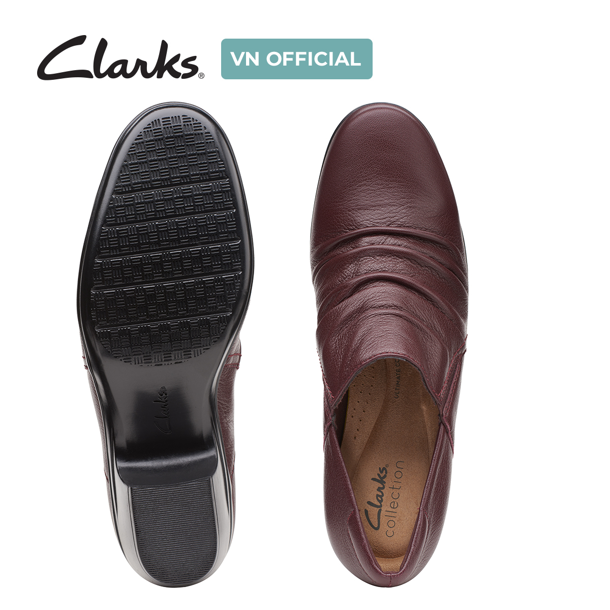 Giày Cao Gót 6cm Da Nữ Clarks - Emily Cove