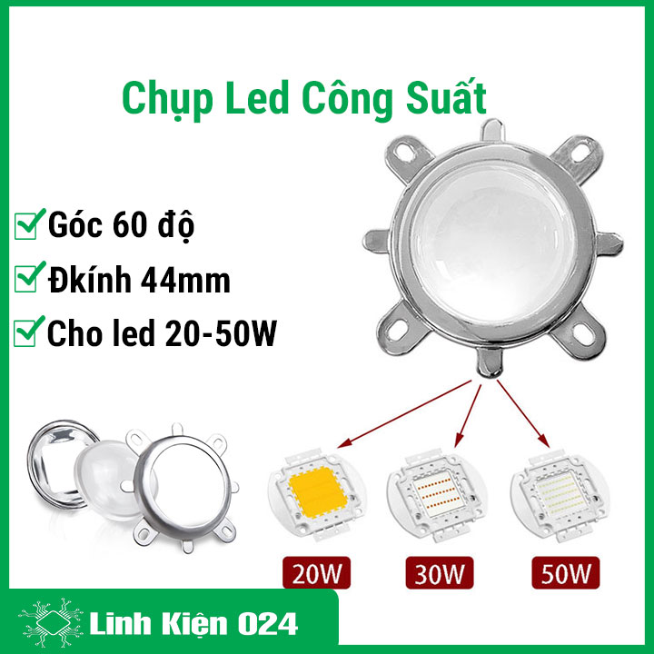 Chụp led công suất 20w-50w góc 60 độ