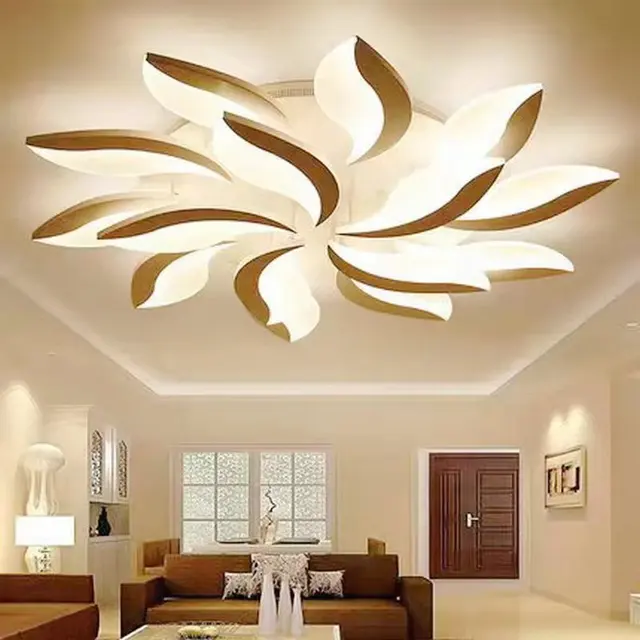 Đèn chùm pha lê phòng khách, đèn mâm ốp trần trang trí phòng khách , phòng ngủ , phòng bếp kiểu dáng hiện đại - Bảo hành 2 năm