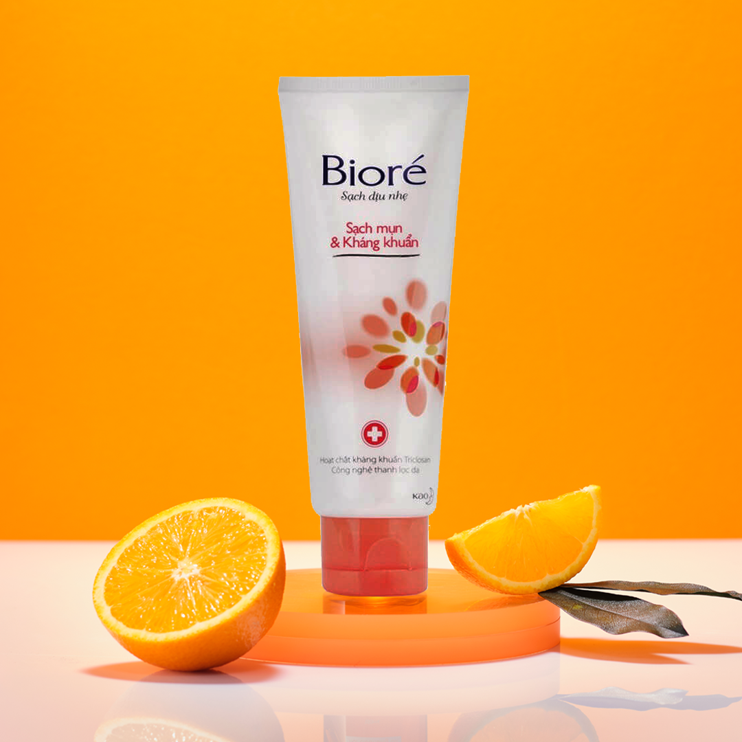 SỮA RỬA MẶT BIORE KHÁNG KHUẨN SẠCH MỤN 100ML
