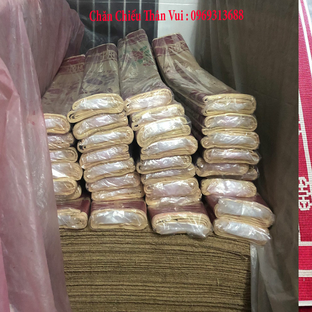 Chiếu Cói In Gấm - Chiếu Cói Thái Bình Kích Thước 1m5x1m9