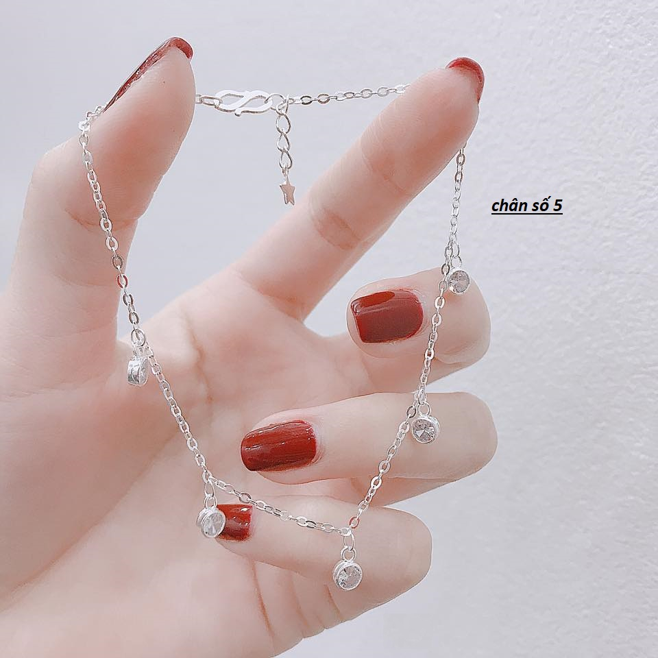 Lắc chân nữ - lắc chân chuẩn bạc ta về nhiều mẫu sang trọng - Thanh bạc
