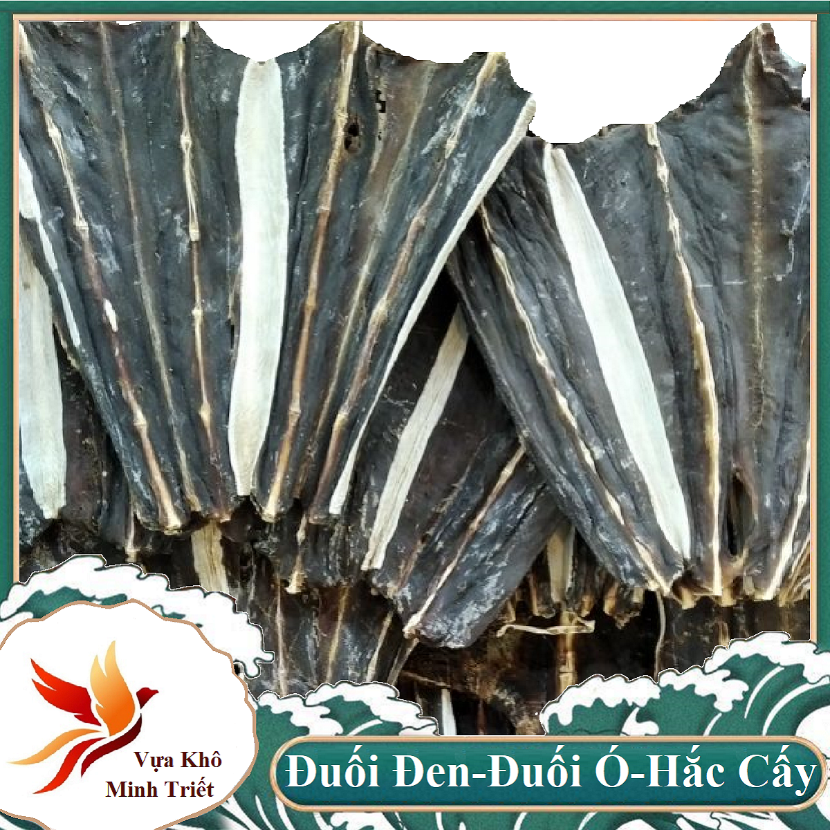 Khô cá đuối đen cực phẩm mồi nhắm 1 KG Khô Cá Đuối Lạc ĐEN Đặc Sản Loại 1 Không Tẩm- Vựa Khô Minh Triết