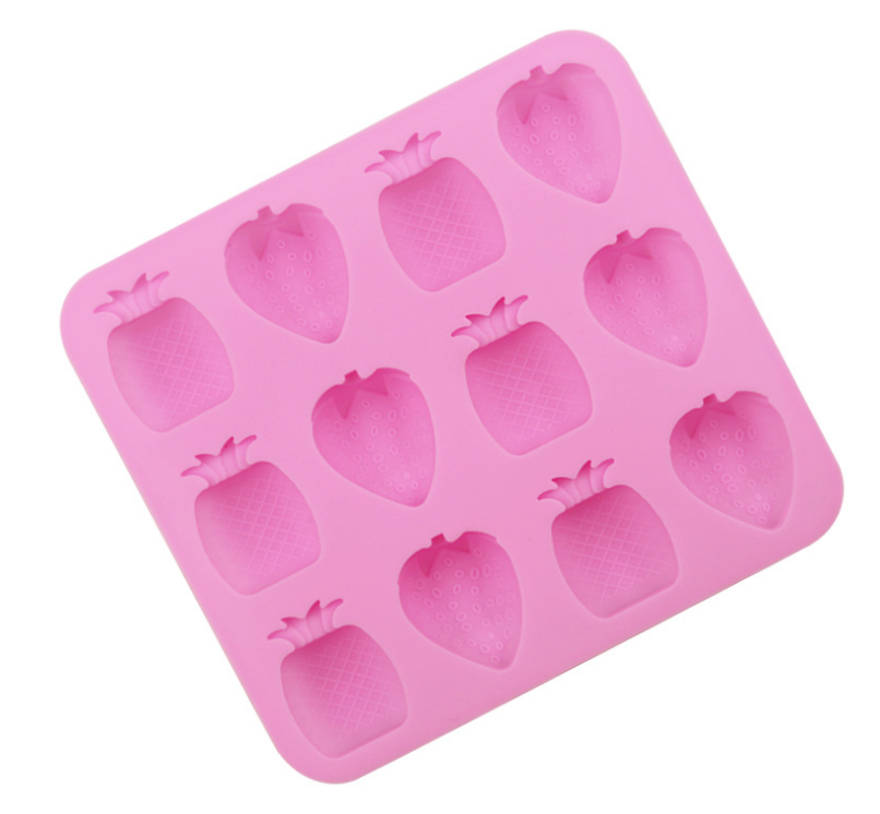 Khuôn khay silicon làm thạch, kẹo, socola - dứa,dâu