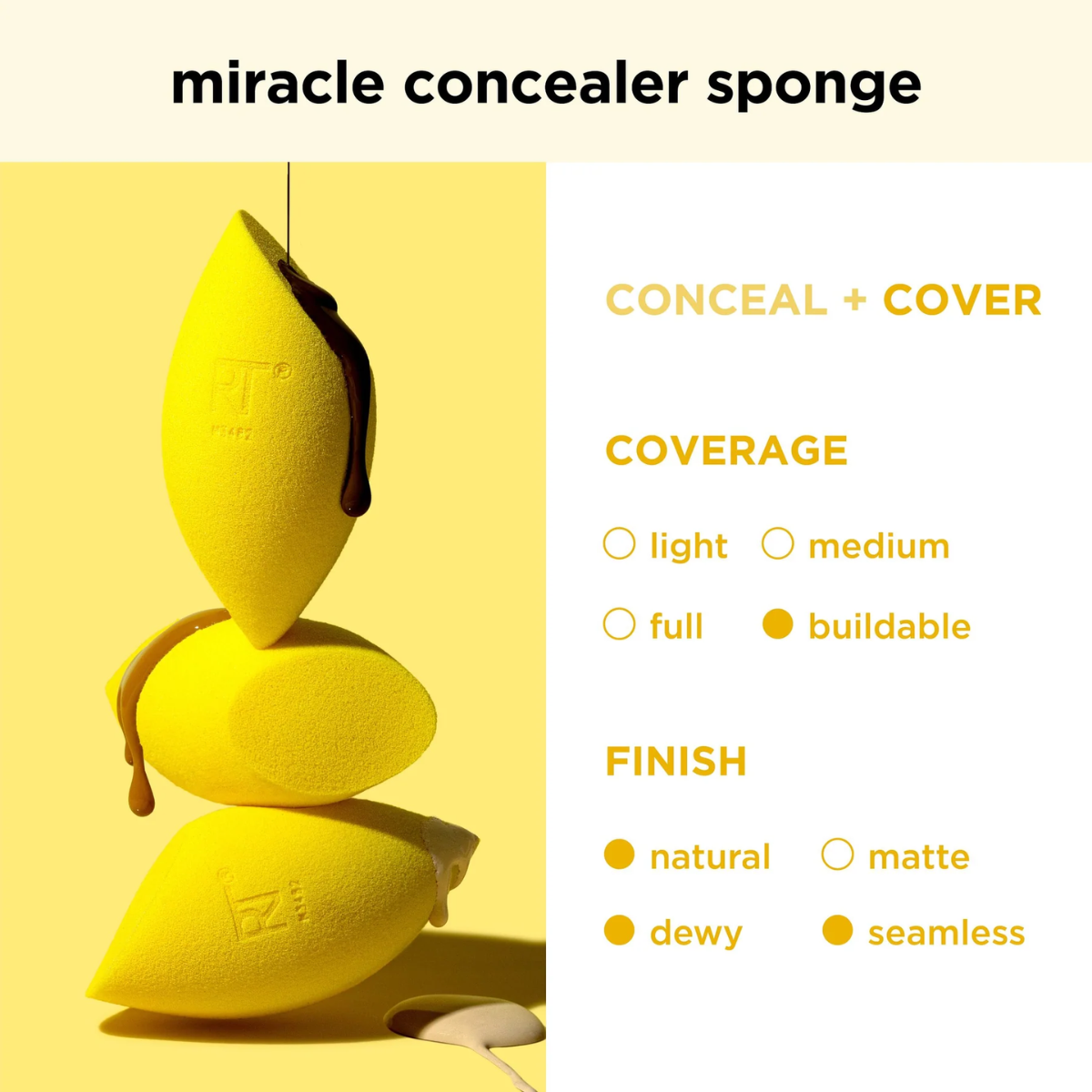 Mút che khuyết điểm RT Real Techniques miracle concealer sponge 0092
