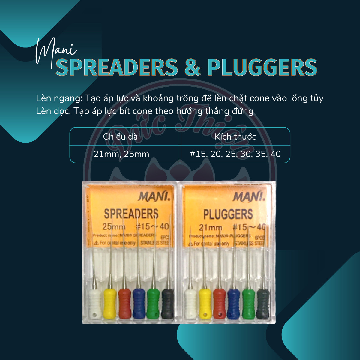 Mani Horizontal Spreaders Mani Vertical Spreaders - Mani Spreaders Pluggers (Pack of 6)