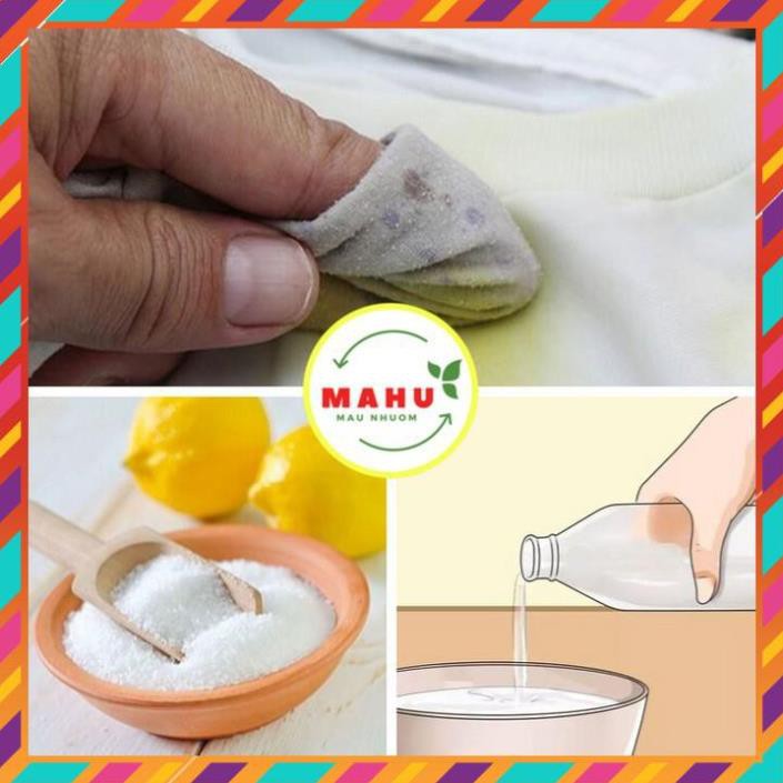 Tẩy mốc ,Tẩy trắng Quần áo (Combo Thuốc tẩy tím + bột chanh)