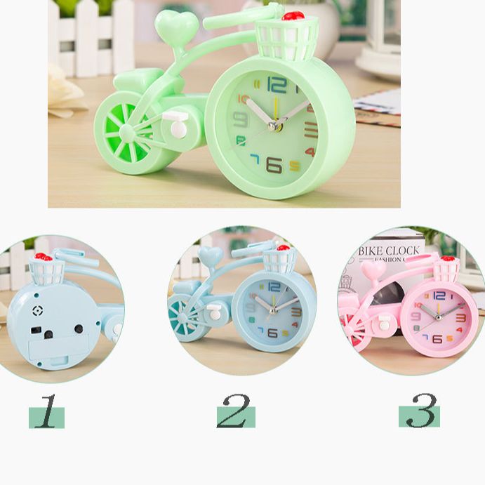 Đồng desktop clock shape vase water, guitar, Bicycle (nhiều màu)-[alarm clock, clock students, desktop clock cute, đồng watches, clock timer Dong Ho covered Thuc]