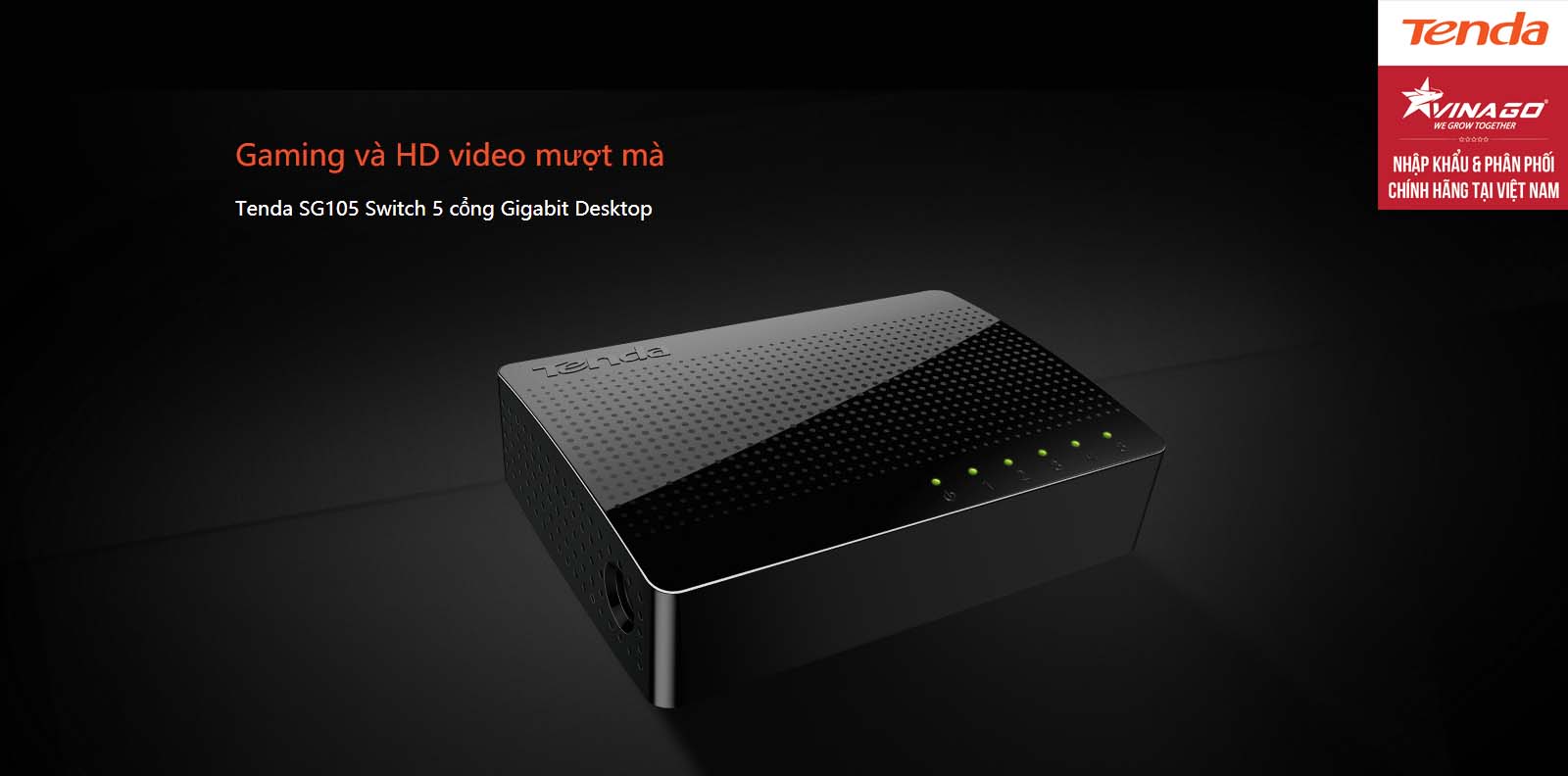 Tenda SG105 - Switch 5 cổng Gigabit - Bảo Hành 36 Tháng