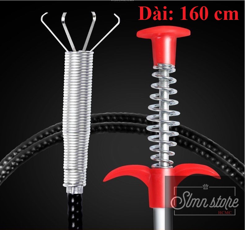[HCM]Dây lò xo thông cống dụng cụ thông cống móc rác lò xò đa năng.
