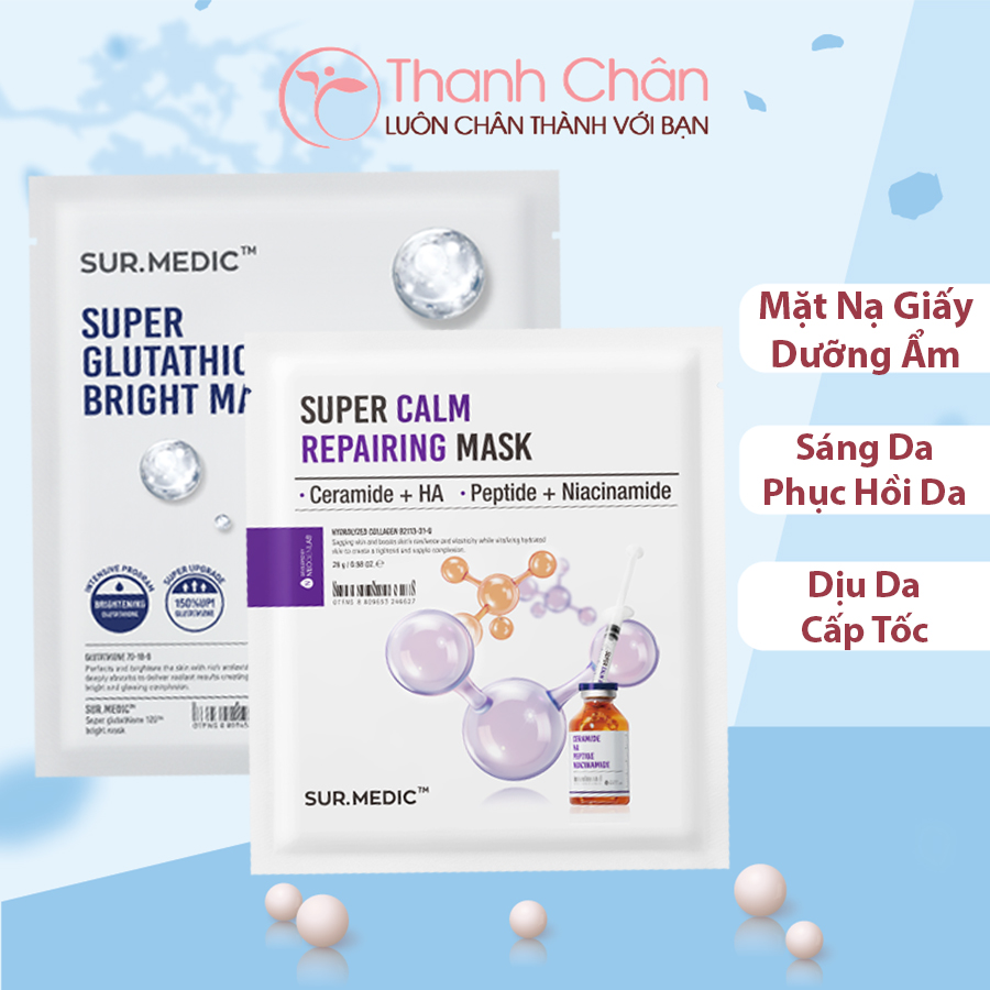 Mặt Nạ Dưỡng Trắng Sur.Medic Bright Glutathione Mask