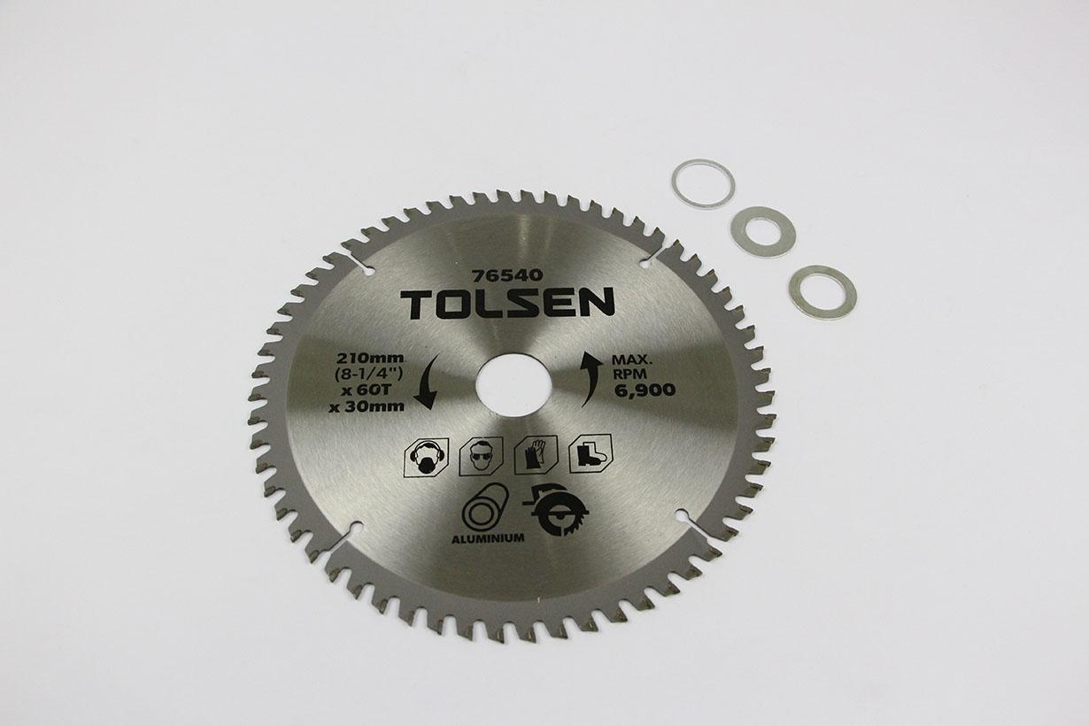 ĐĨA CẮT GỖ 210mm*60 Răng TOLSEN 76540