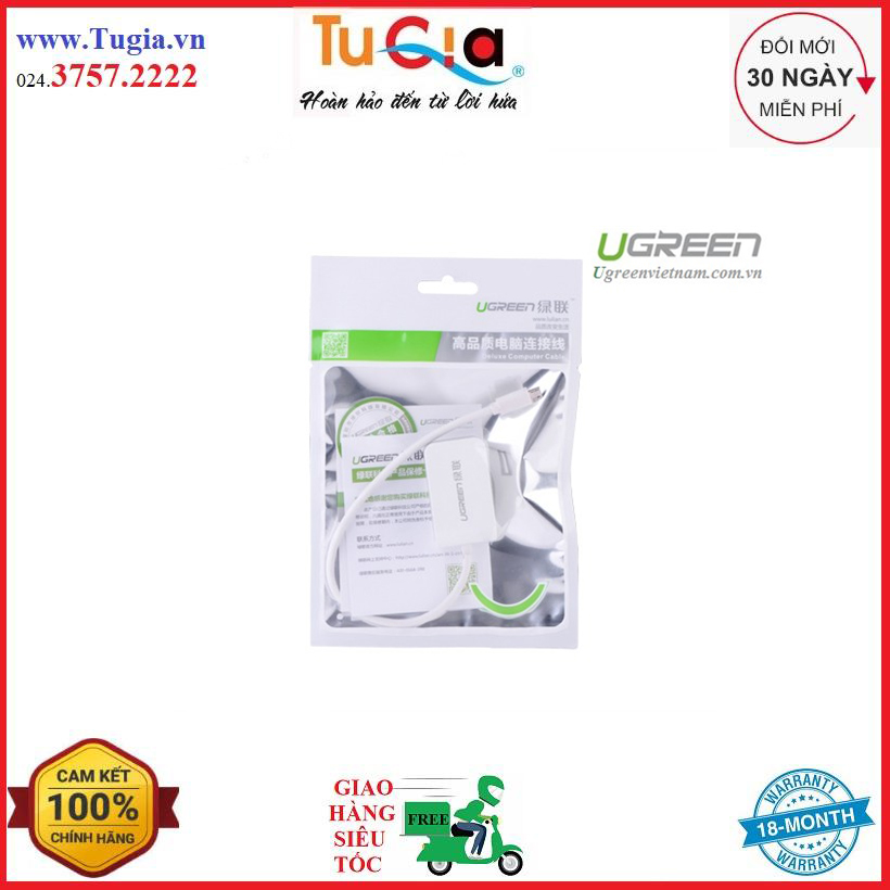 Cáp USB 2.0 OTG hai cổng chính hãng Ugreen 20273