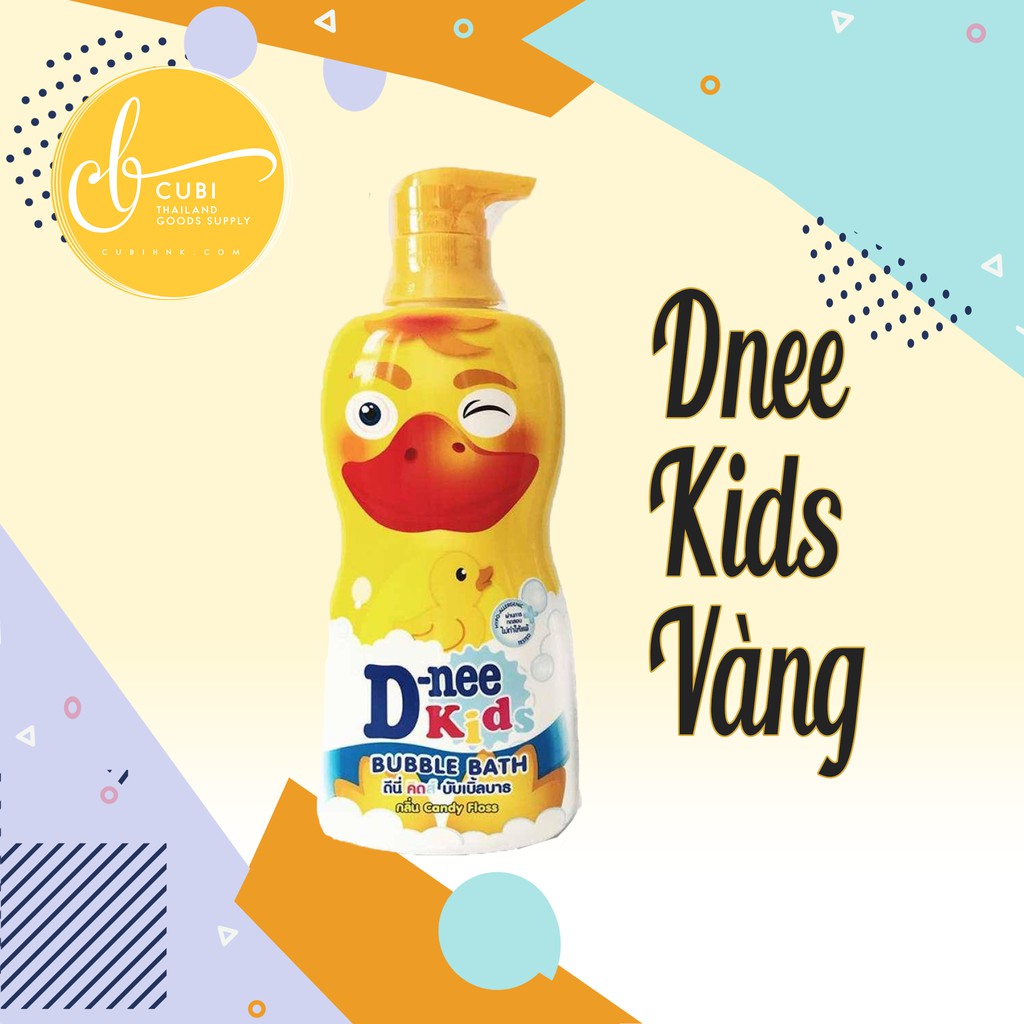 Sữa tắm trẻ em Dnee kids Bubble bath 400ml Vàng Vịt