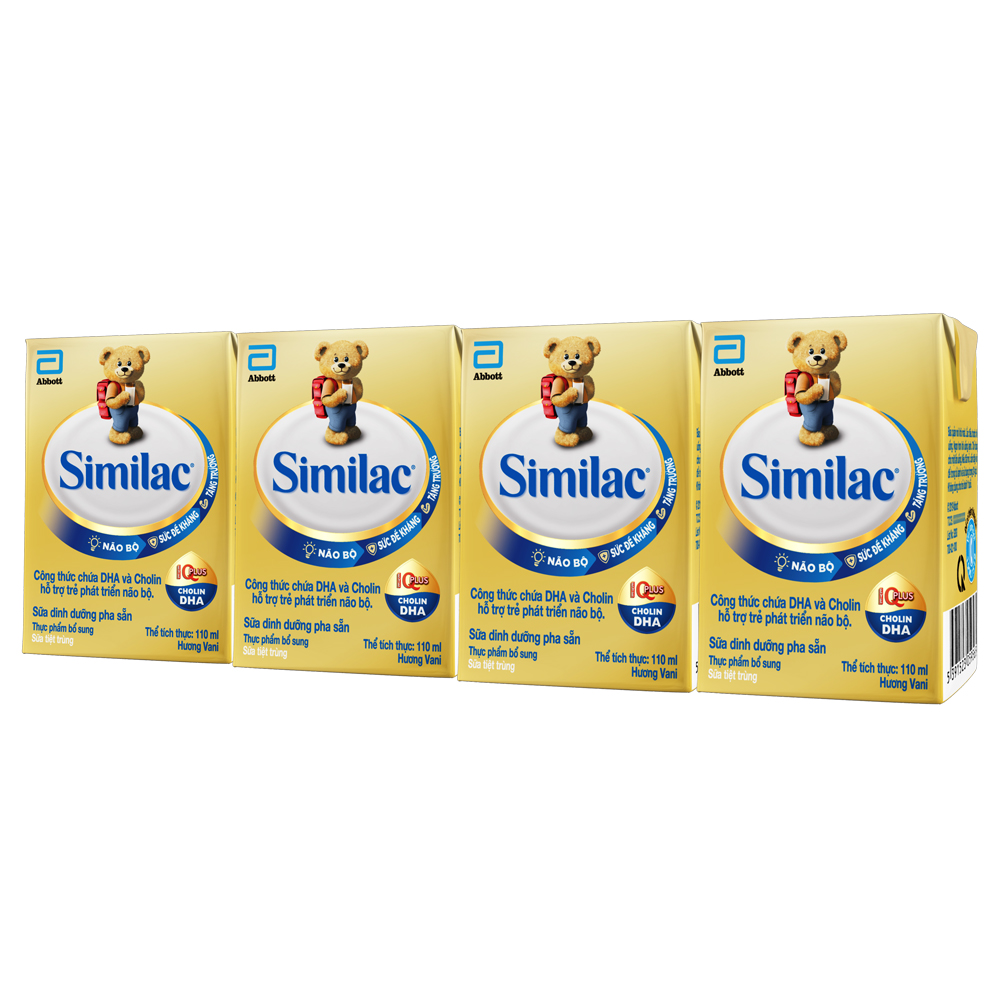 Bộ 8 hộp Sữa bột pha sẵn Similac 4 110ml - HSD luôn mới 7 tặng 1