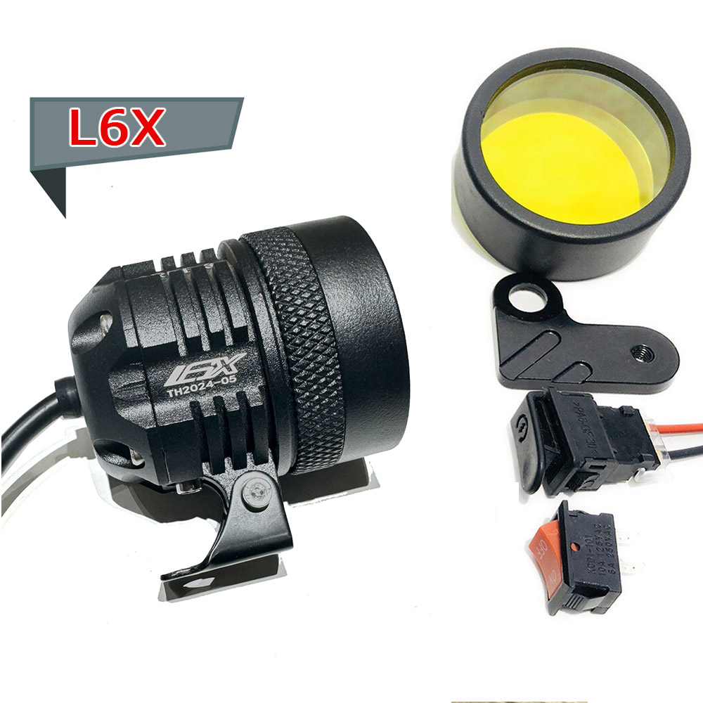 [HCM]Đèn Trợ Sáng L6X 30W Gắn Xe Máy 12V [ Kèm Phụ Kiện]