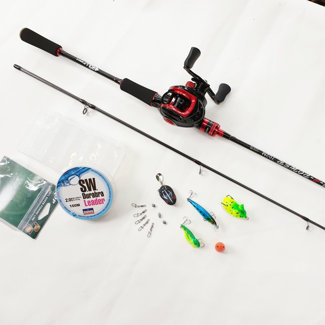 NHẬN NGAY QUÀ TẶNG- Bộ cần câu lure máy ngang 1.68m - 1.8m - 2.1m - 2.4m + Máy ngang + dây câu lure + bộ mồi lure B-lu-NG901 ( Tặng thêm 1 phụ kiện bất kì )