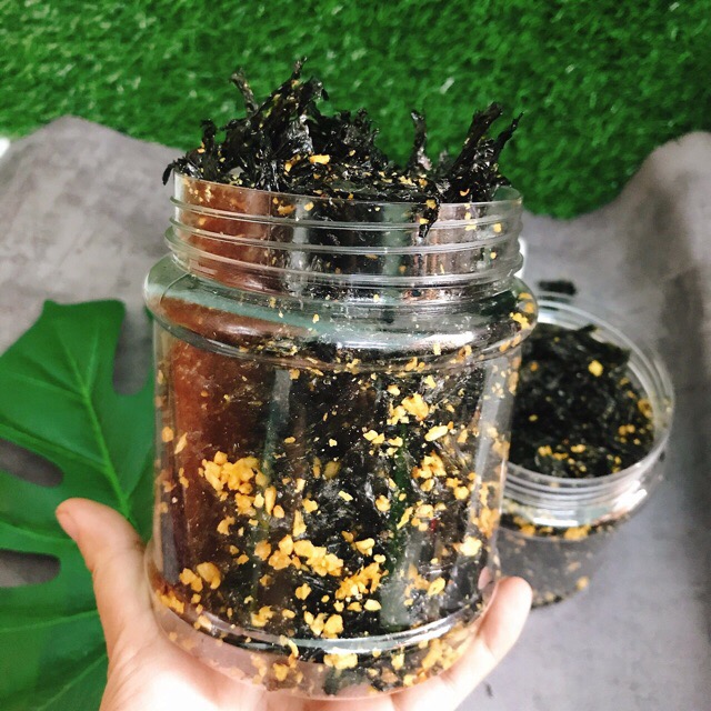 Combo 4 hủ RONG BIỂN CHÁY TỎI (~120gr/hủ)