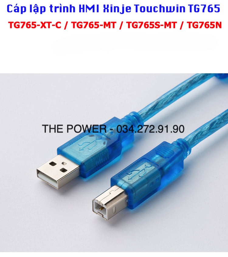 Cáp lập trình HMI Xinje Touchwin TG765