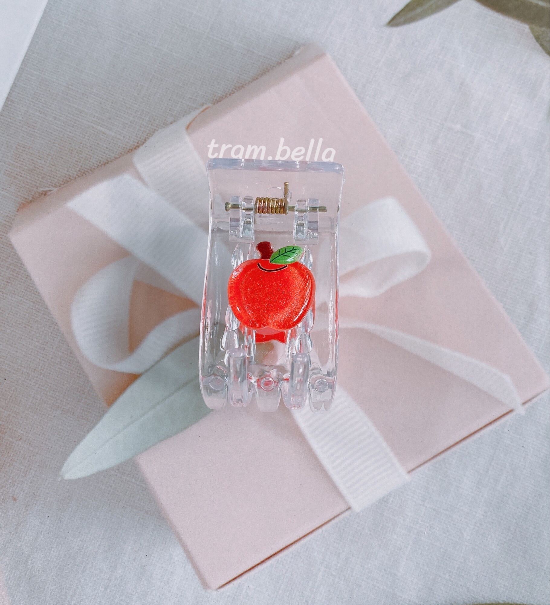 Kẹp tóc càng cua 5 răng 3 răng trái cây Trâm Bella