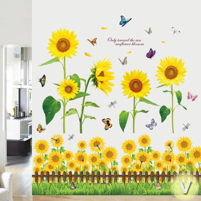 Combo decal dán tường Hướng Dương - HP10