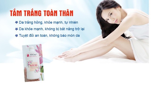 Sữa tắm trắng da TITIONE 750 g (MẪU MỚI)