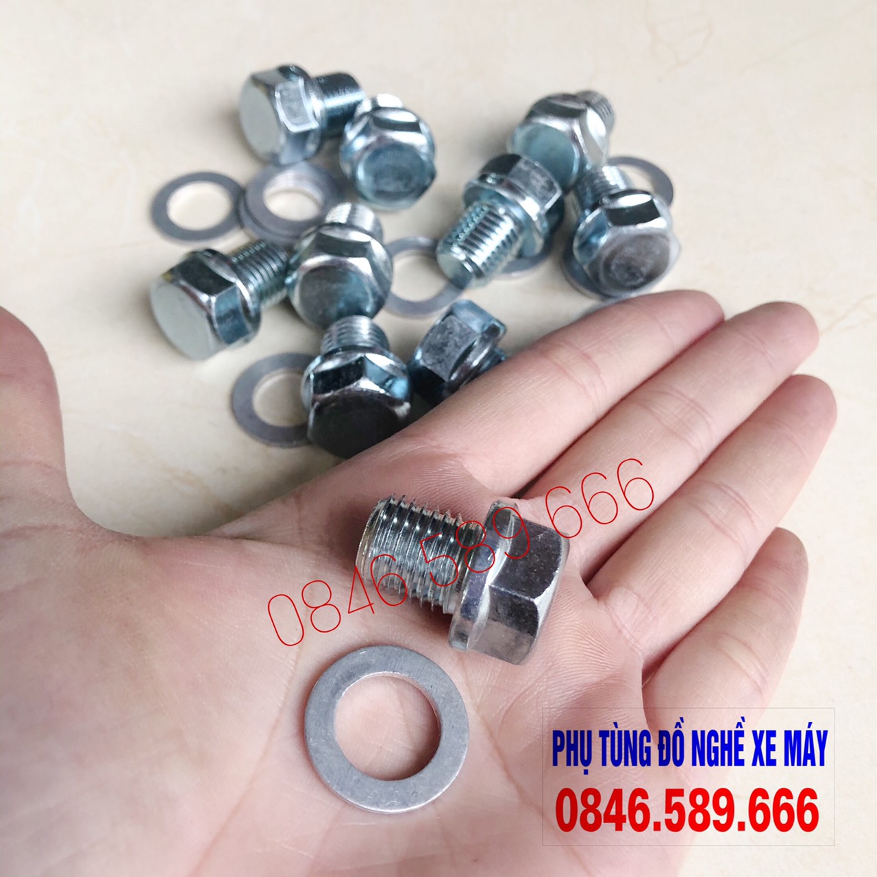Ốc Rốn Dầu Long Đen 13 Ly Xe Máy Bị Chờn