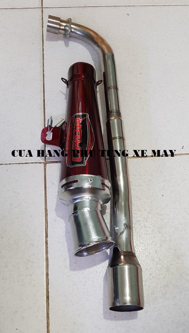 Pô ORBR màu đỏ gắn xe Sirius, Wave, Dream, Cub ( kèm cổ inox + lò xo )