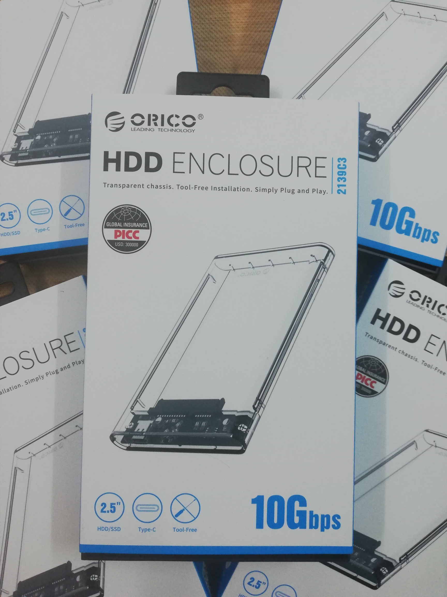 [HCM]Hộp gắn ổ cứng Orico chuẩn Type C Usb 3.1 Gen2 2.5