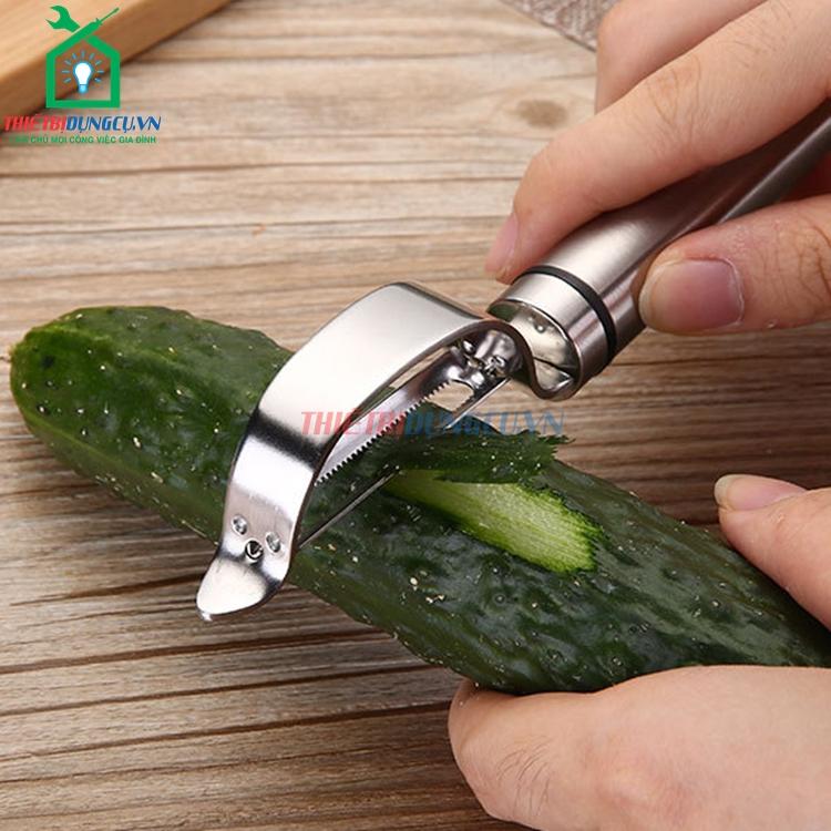 Dụng cụ gọt vỏ trái cây inox đa năng (kiểu gọt ngang)