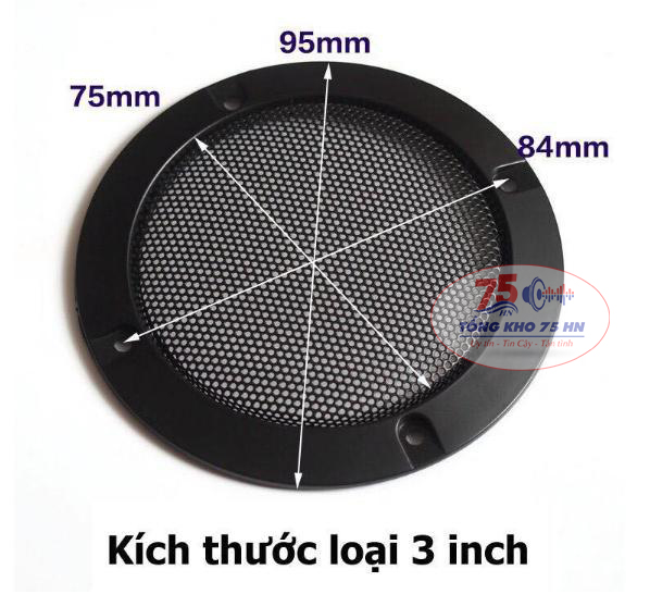 Màng lưới bảo vệ loa từ 3 inch đến 10 inch ( MÀU TRẮNG BẠC) - Màng loa, lưới loa, bọc loa