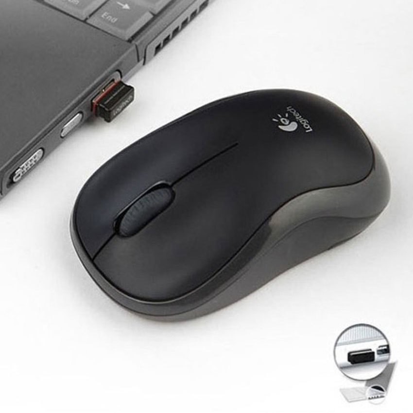 Chuột máy tính không dây Logitech B175 (Đen,Bạc)