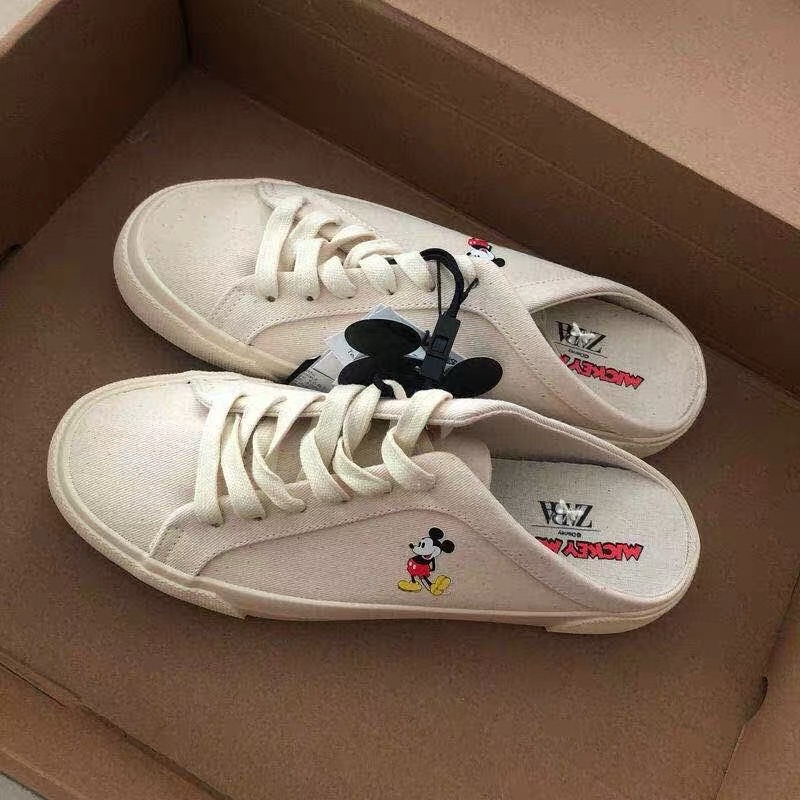 giày sục mickey dây buộc hàng Qc cao cấp