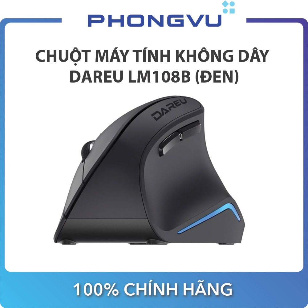 Chuột máy tính không dây Dareu LM108B (Đen)