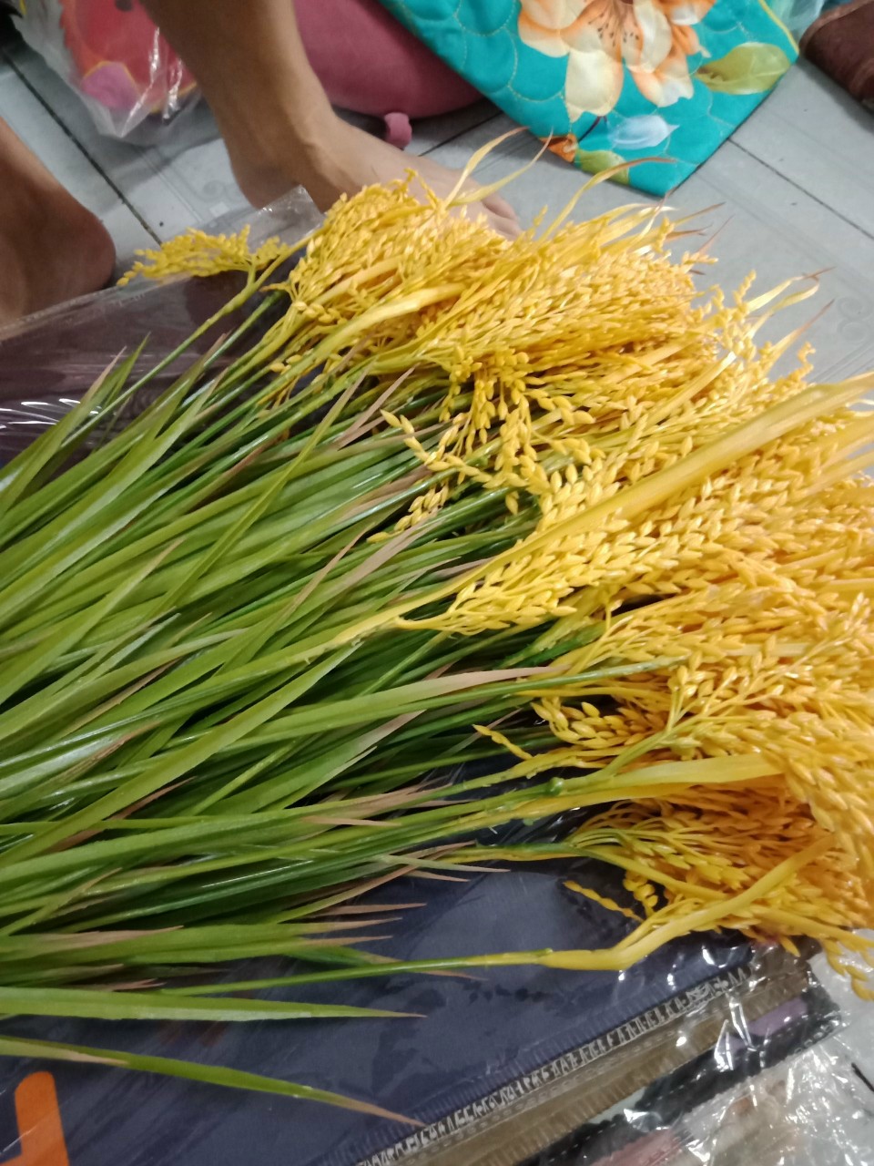 bông lúa giả trang trí phong thuỷ
