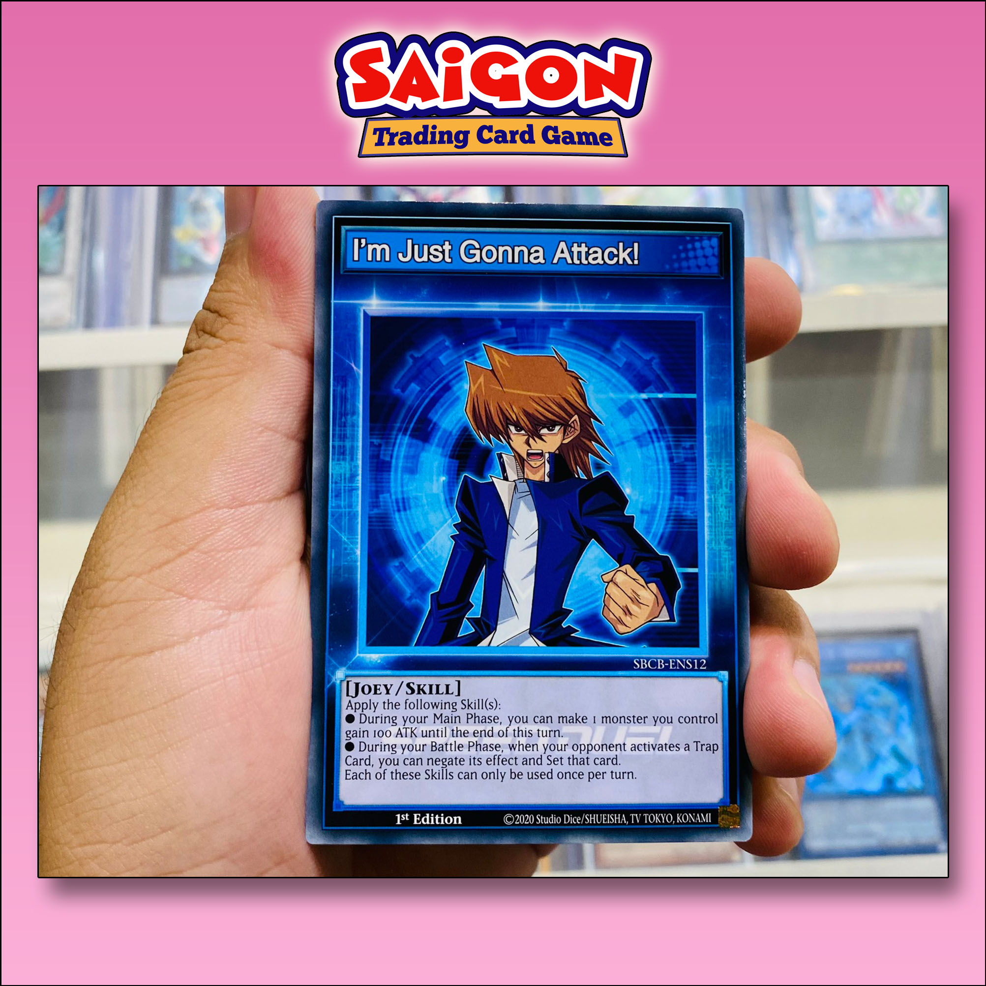 Thẻ bài yugioh mã sbcb-ens12 - i'm just gonna attack! - common - 1st edition