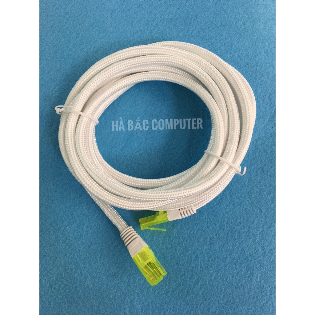 Dây mạng 3m đúc sẵn lõi đồng bọc dù - cáp mạng cat5 bấm sẵn