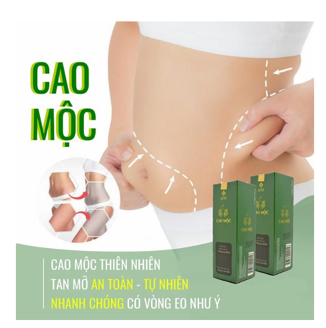 Cao tan mỡ bụng Cao mộc ZN ( Cao lá rừng mẫu mới nhất)