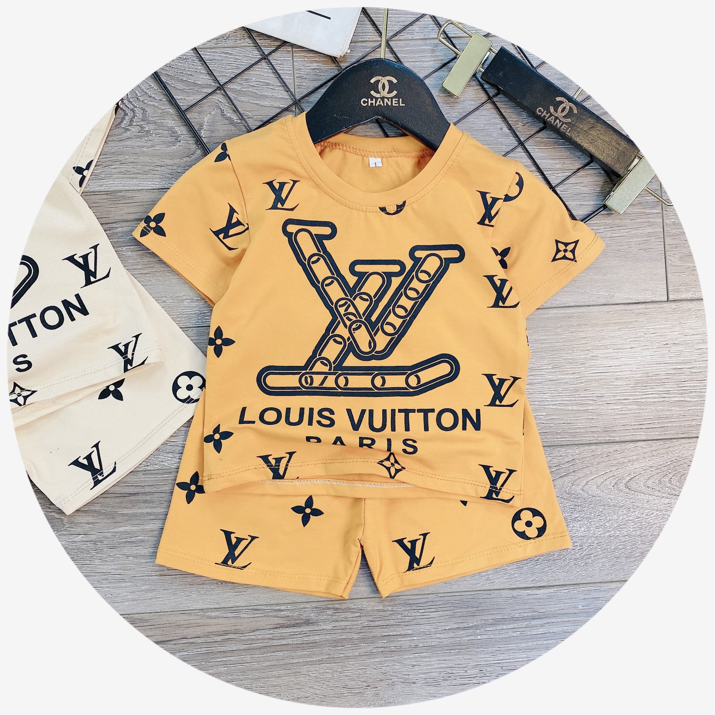 Bộ  cotton tàu cho bé