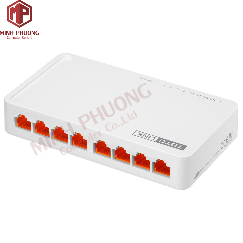 Thiết bị chia mạng Totolink S808 - Switch 8 cổng 10/100Mbps