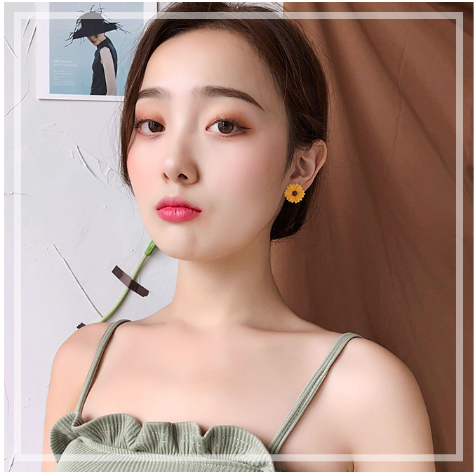 [HOT] 1 cặp Bông Tai Hoa Cúc Bạc S925 cực xinh