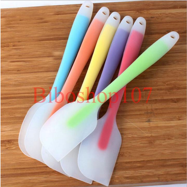 Cây vét bột silicon lưỡi trong 21cm (phới silicon)