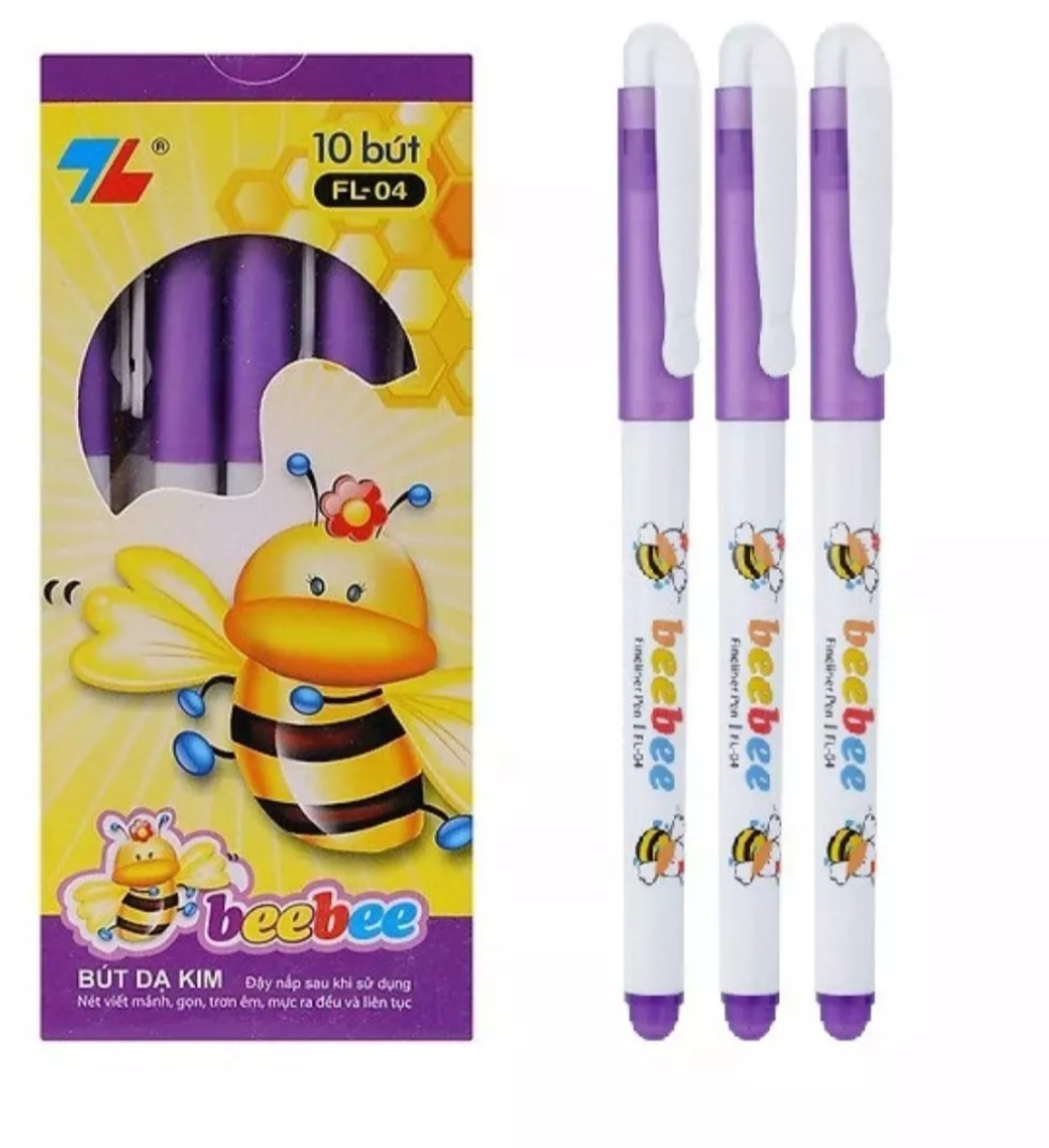 Bút dạ kim tím thiên long fl-04 bebe nét 0.5ml học sinh