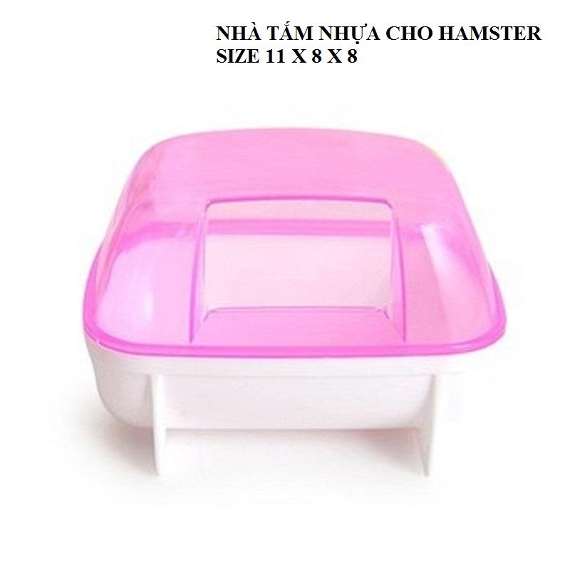 [HOÀN TIỀN 10%]NHÀ TẮM NHỰA CHO HAMSTER SIZE 11 X 8 X 8 - NHÀ TẮM TO CHO HAMSTER - NHÀ TẮM NHỰA - NHÀ TẮM CHO HAMSTER