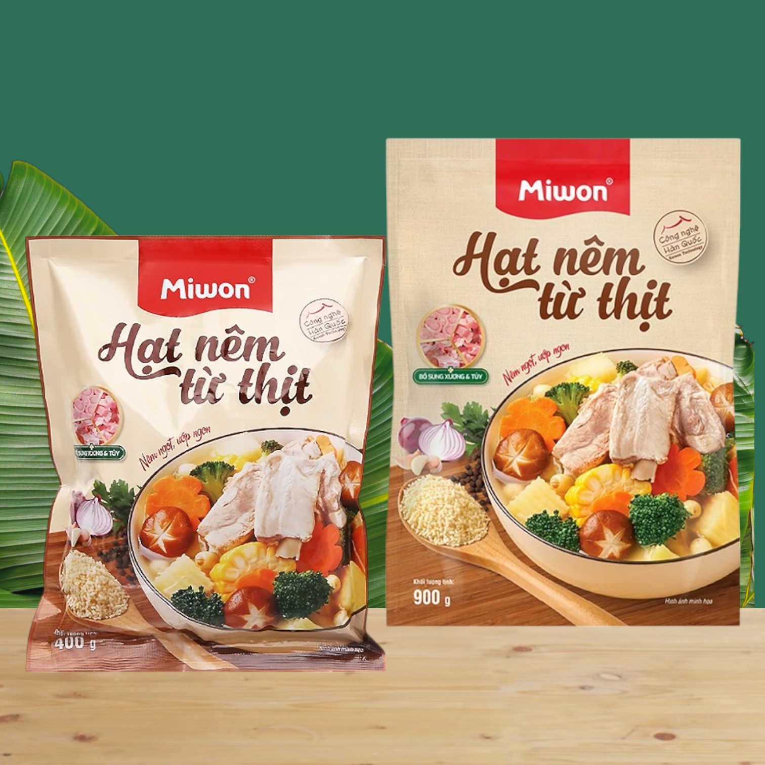 GIA VỊ HẠT NÊM MIWON HEO GÓI 400GR/ 900GR -80206